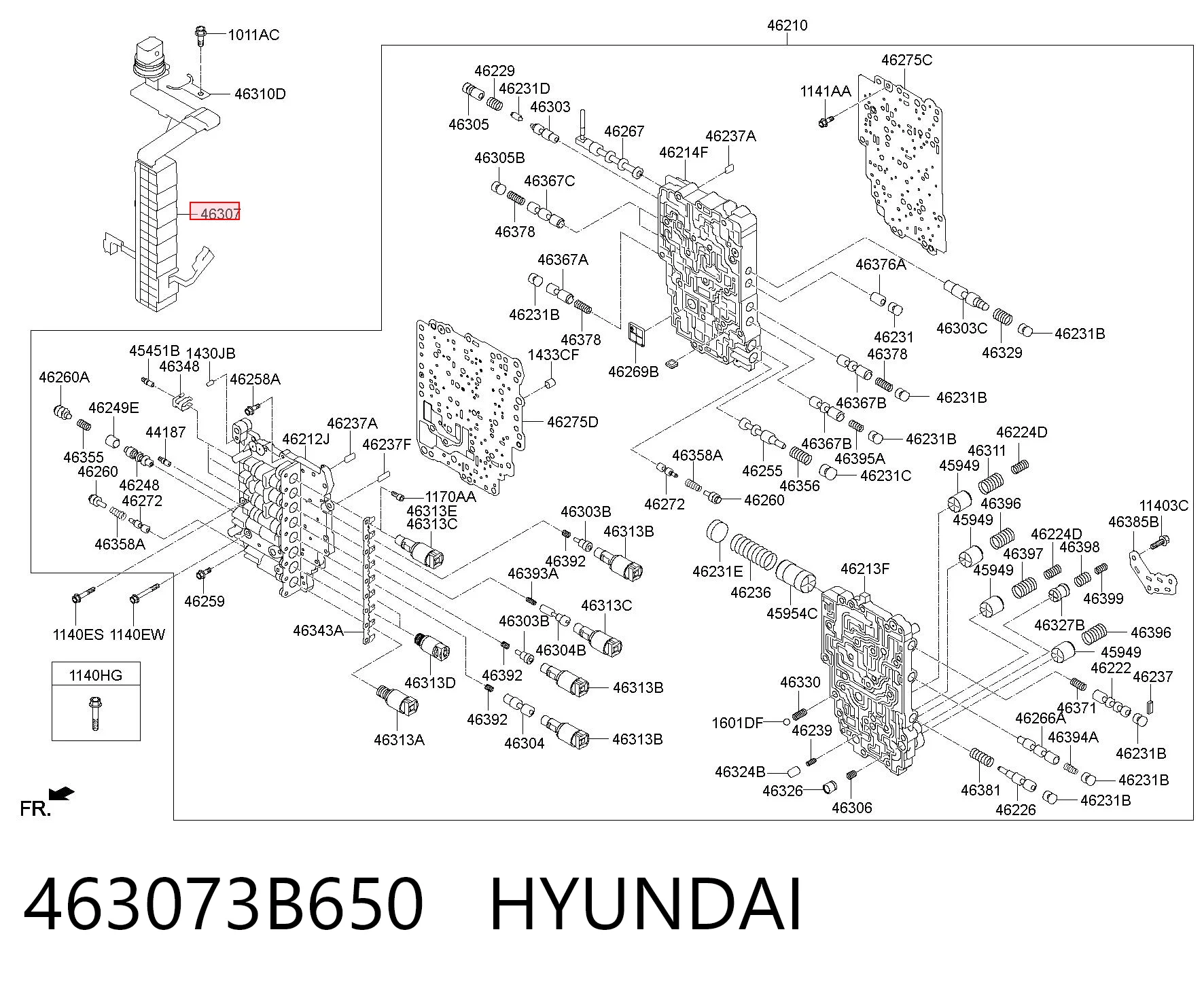 463073B650 Hyundai/Kia Жгут проводов АКПП