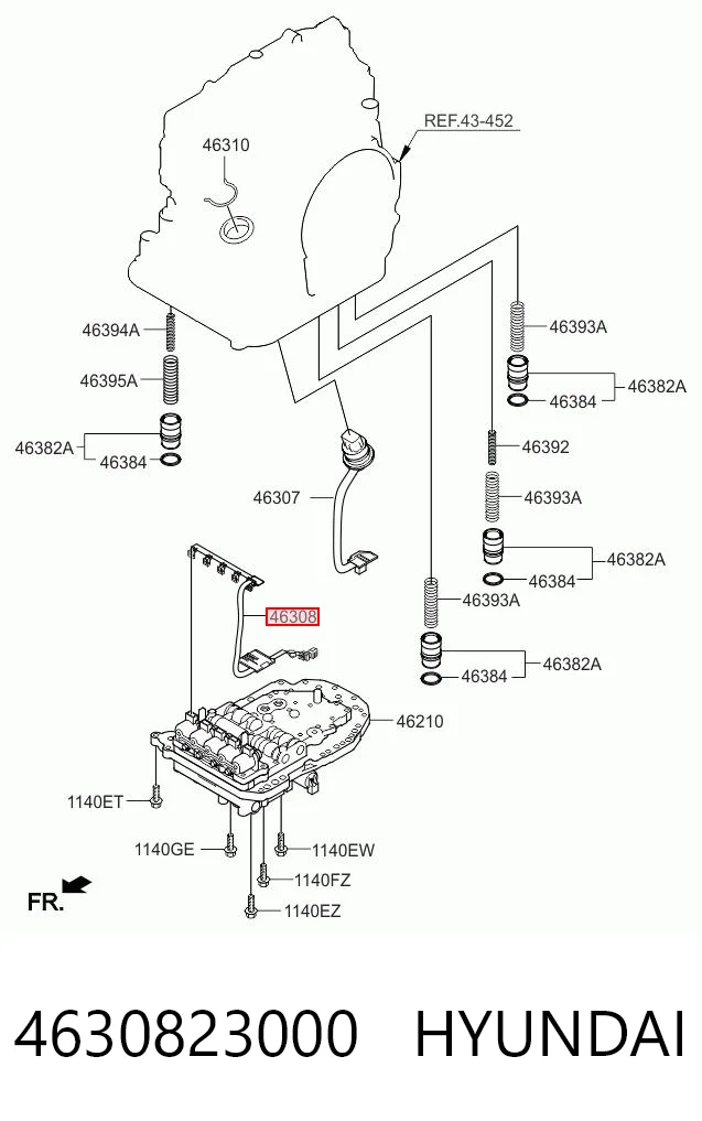 4630823000 Hyundai/Kia Жгут проводов АКПП