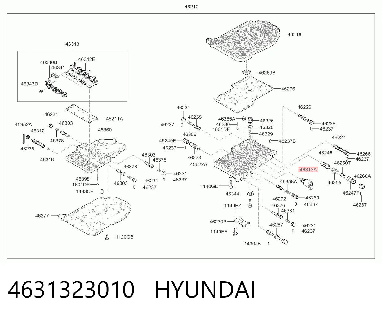 4631323010 Hyundai/Kia Соленоид автомата