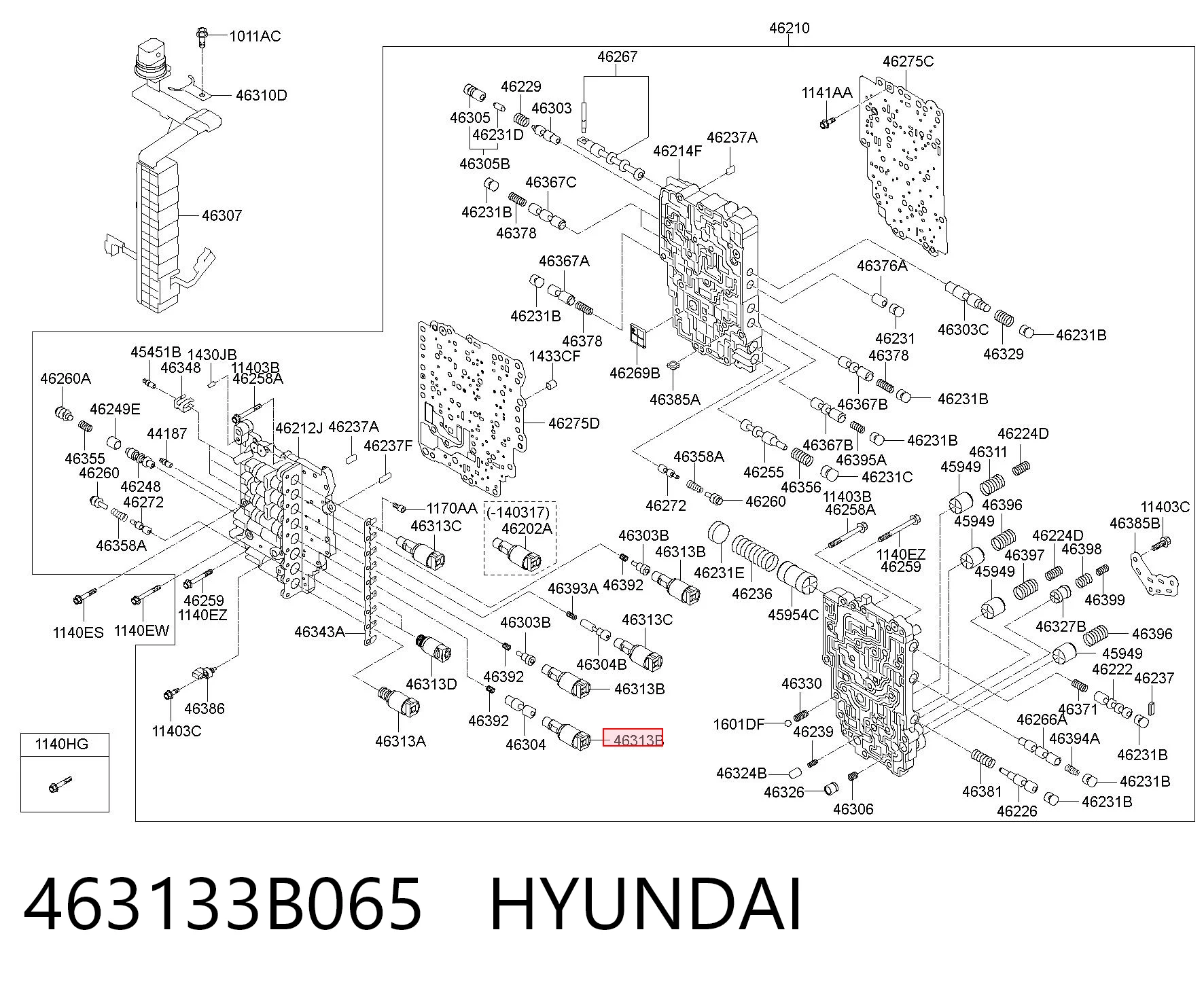 463133B065 Hyundai/Kia Соленоид автомата