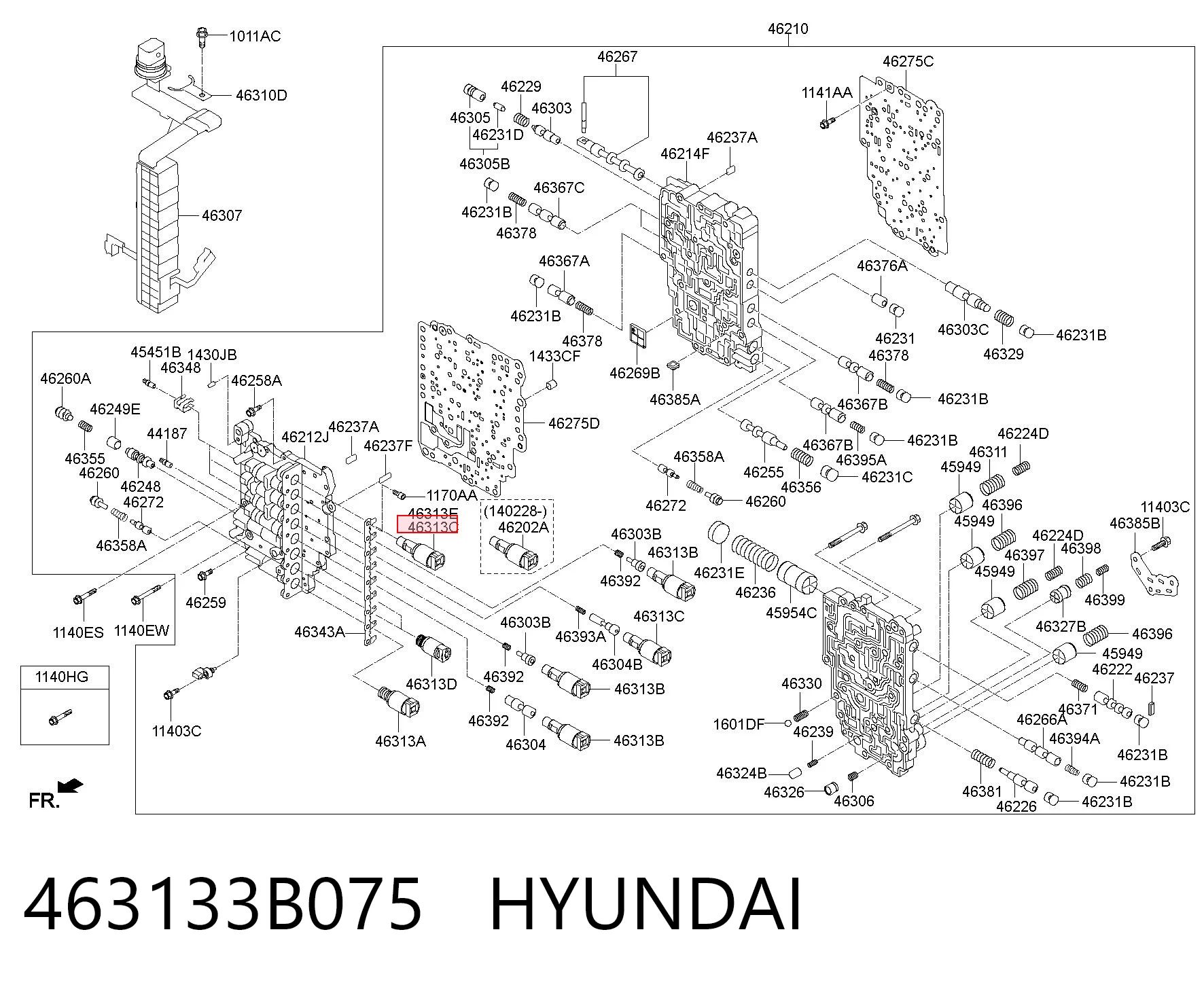 463133B075 Hyundai/Kia Соленоид автомата
