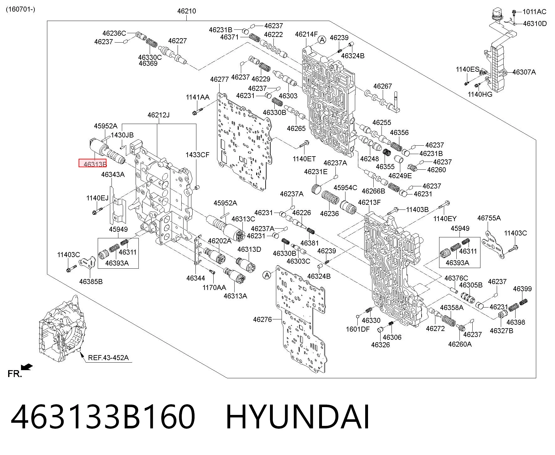 463133B160 Hyundai/Kia Соленоид автомата