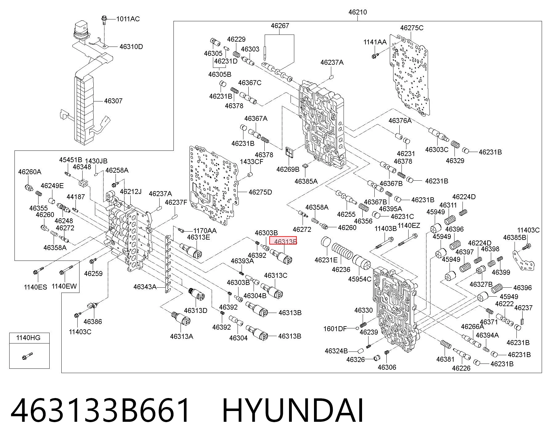 463133B661 Hyundai/Kia Соленоид автомата