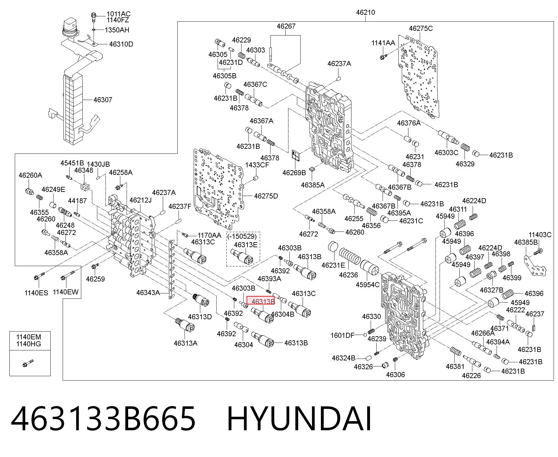 463133B665 Hyundai/Kia Соленоид автомата