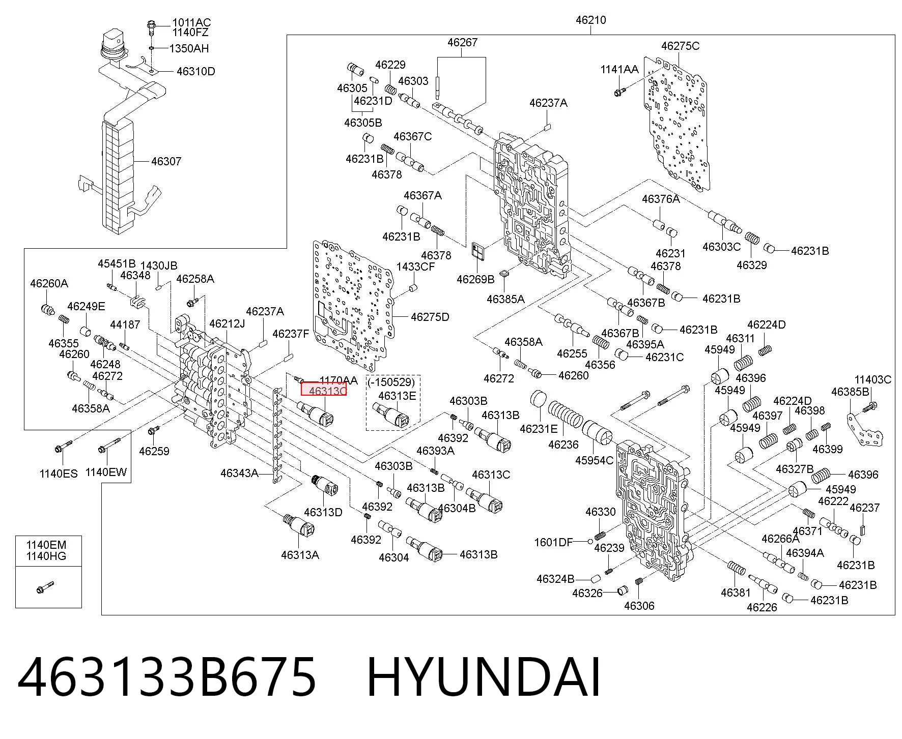 463133B675 Hyundai/Kia Соленоид автомата