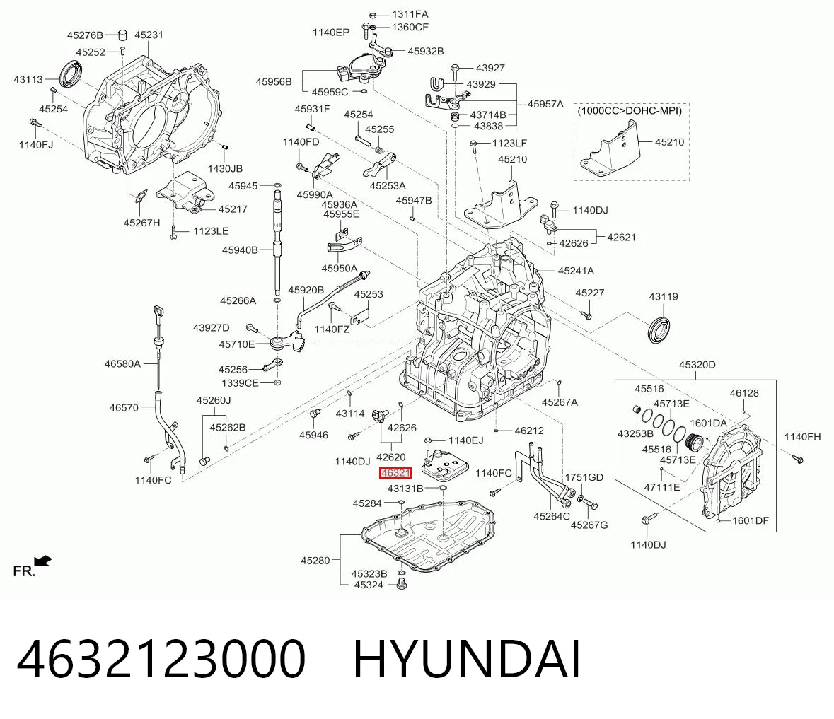 4632123000 Hyundai/Kia Масляный фильтр АКПП