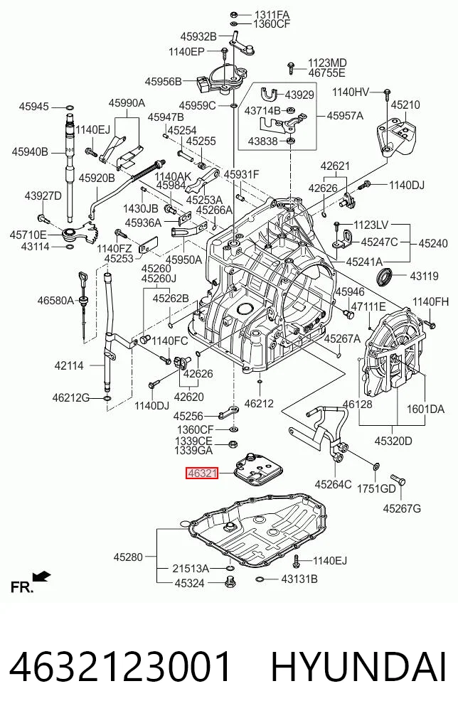 4632123001 Hyundai/Kia Масляный фильтр АКПП