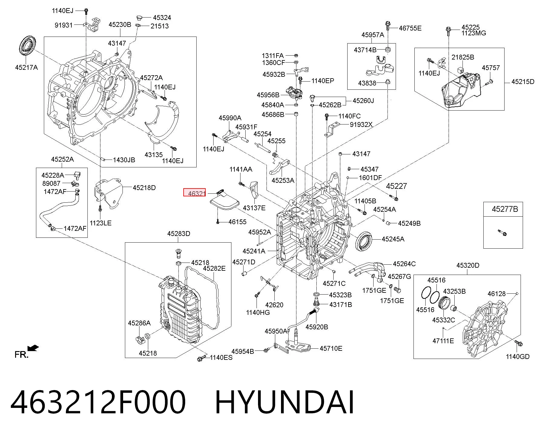 463212F000 Hyundai/Kia Масляный фильтр АКПП