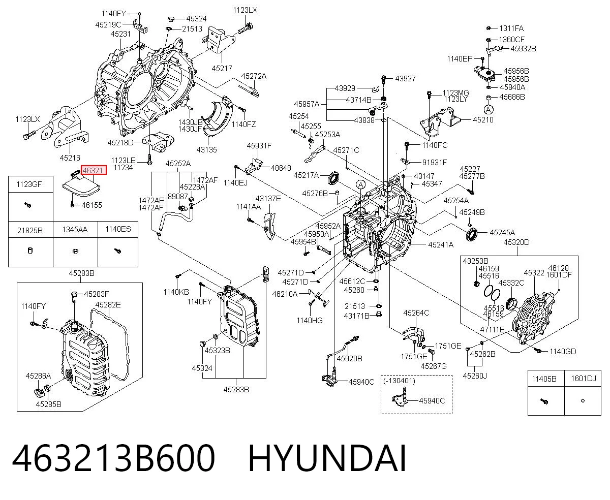 463213B600 Hyundai/Kia Масляный фильтр АКПП