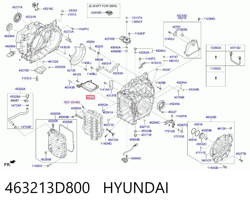 463213D800 Hyundai/Kia Масляный фильтр АКПП