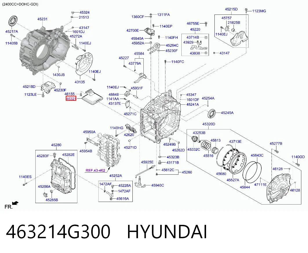 463214G300 Hyundai/Kia Масляный фильтр АКПП