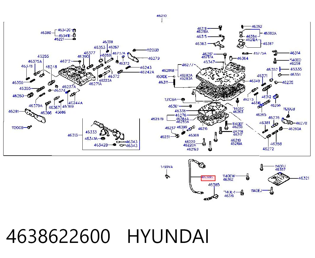 4638622600 Hyundai/Kia Датчик температуры масла АКПП