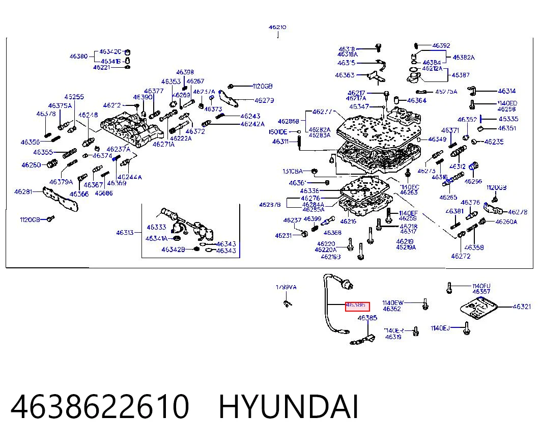 4638622610 Hyundai/Kia Датчик темп масла АКПП