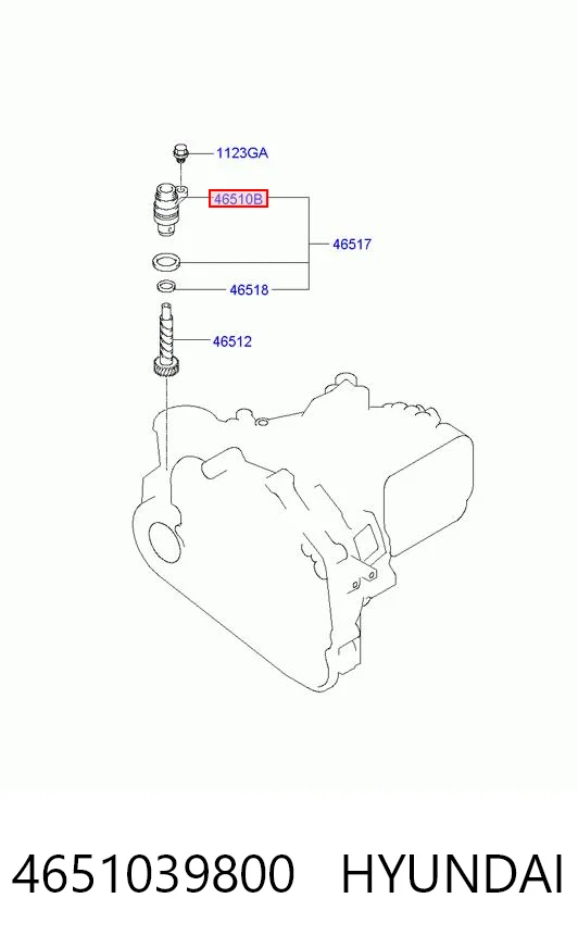 4651039800 Hyundai/Kia Датчик скорости спидометра