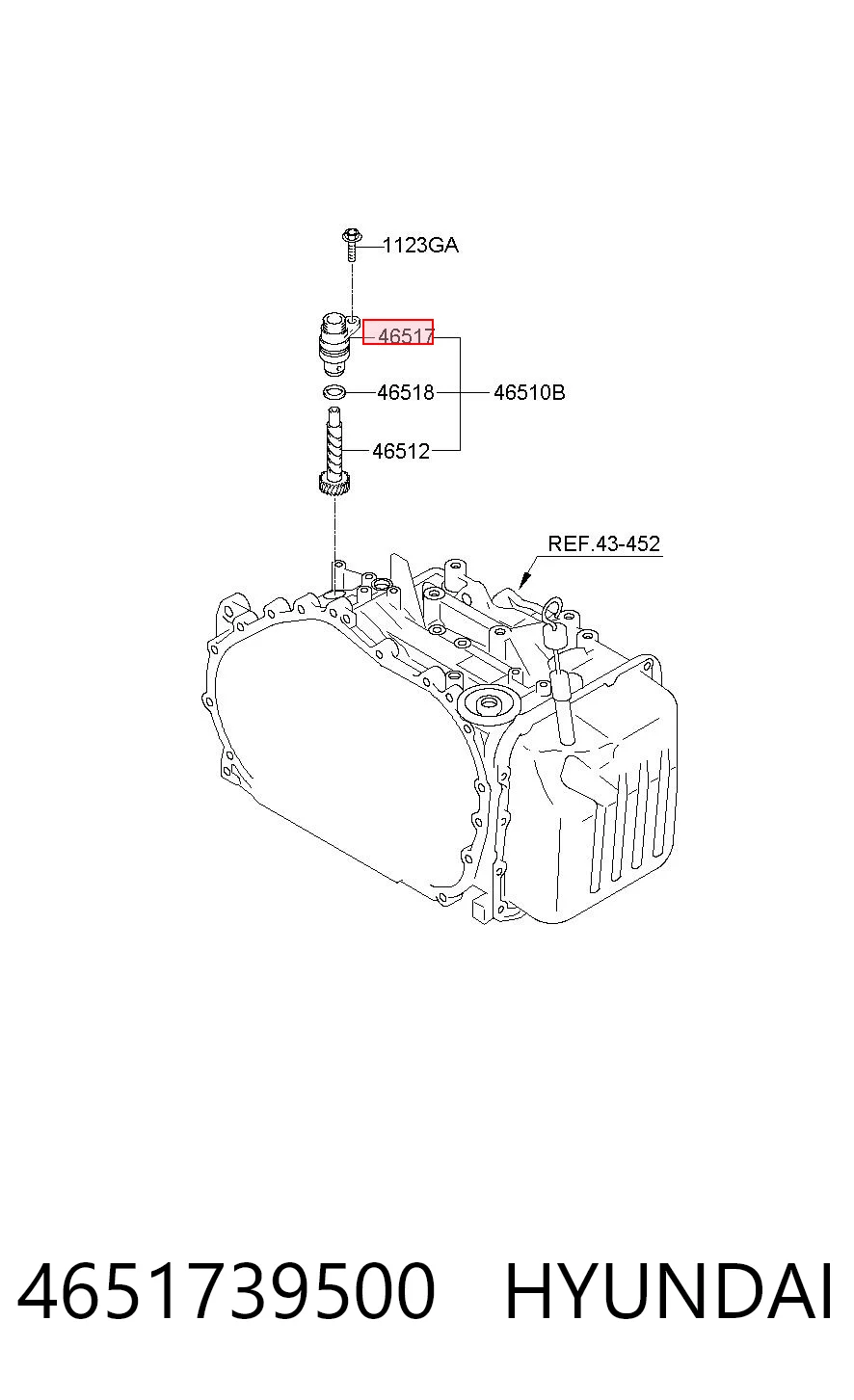 4651739500 Hyundai/Kia Датчик скорости спидометра