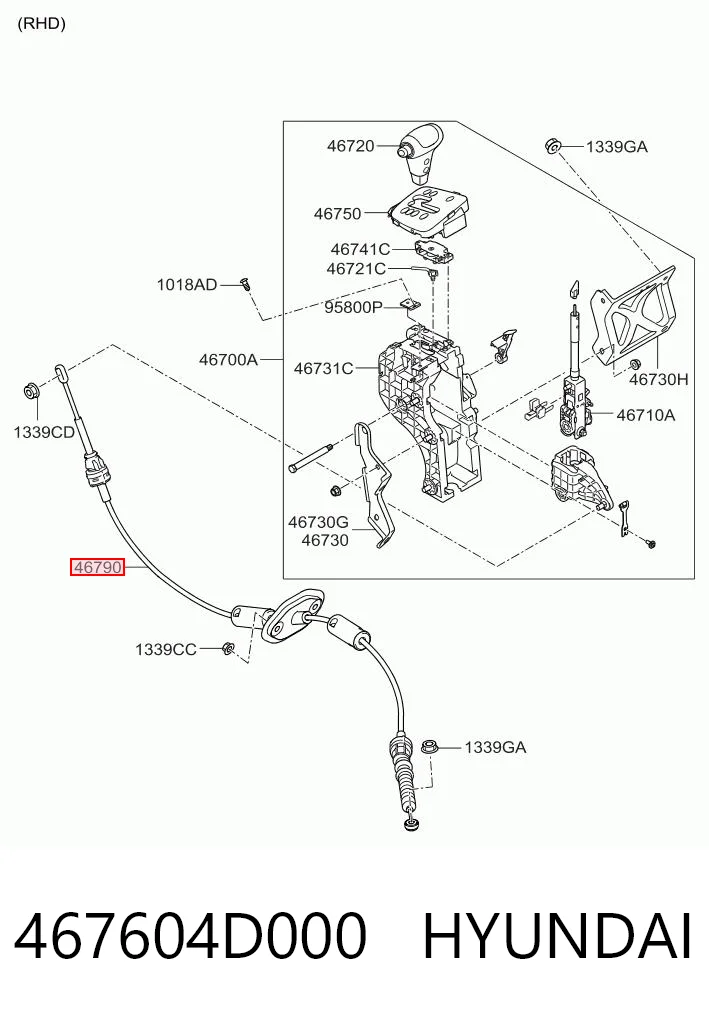 467604D000 Hyundai/Kia 