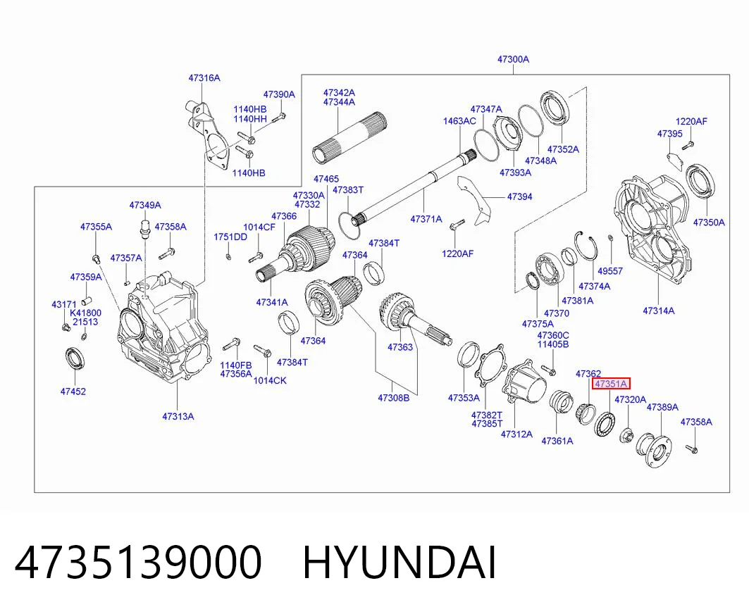 MS1154005 Motus Сальник раздаточной коробки, задний, выходной