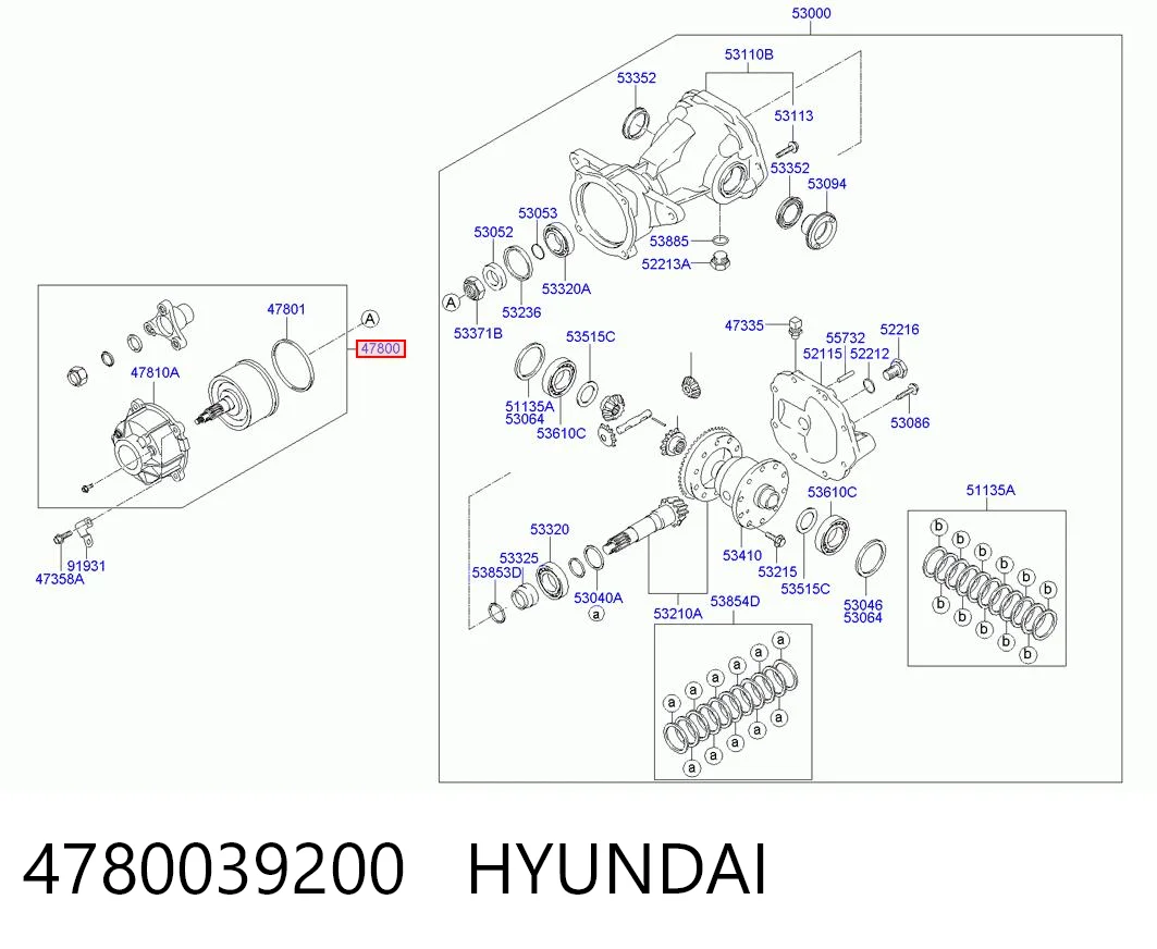 4780039200 Hyundai/Kia Вискомуфта кардана