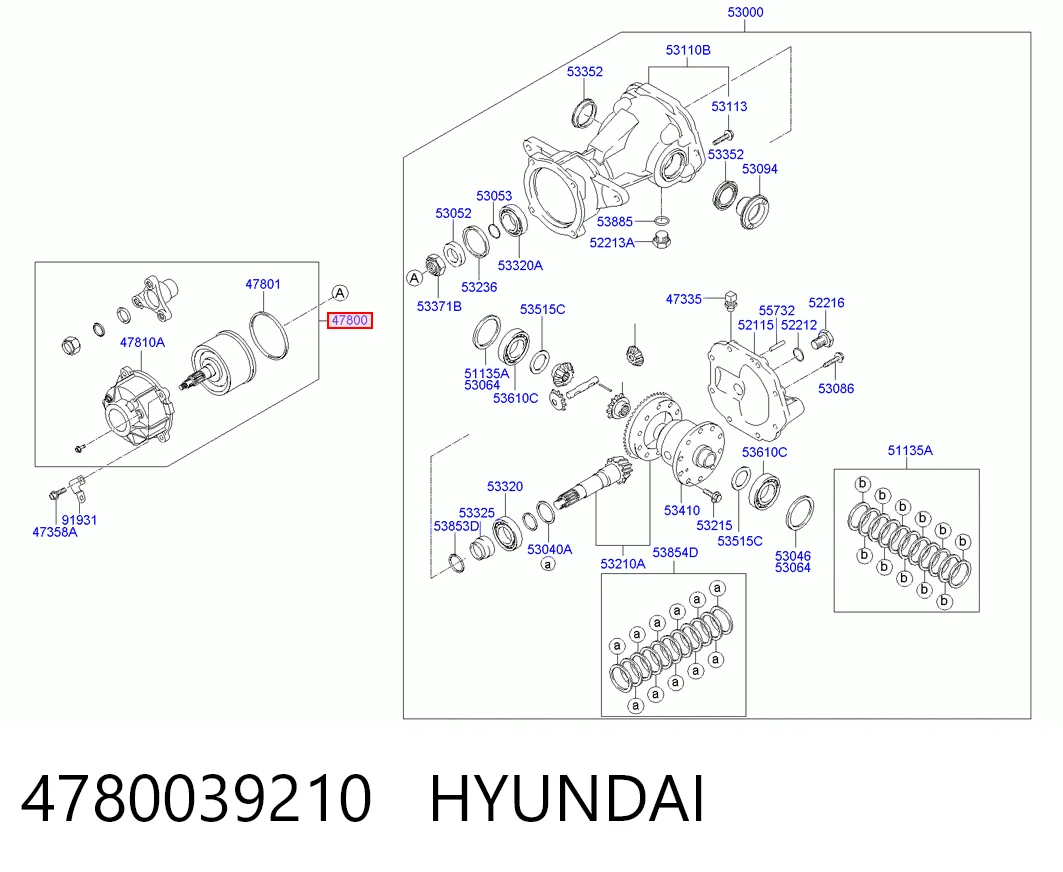 4780039210 Hyundai/Kia Вискомуфта кардана