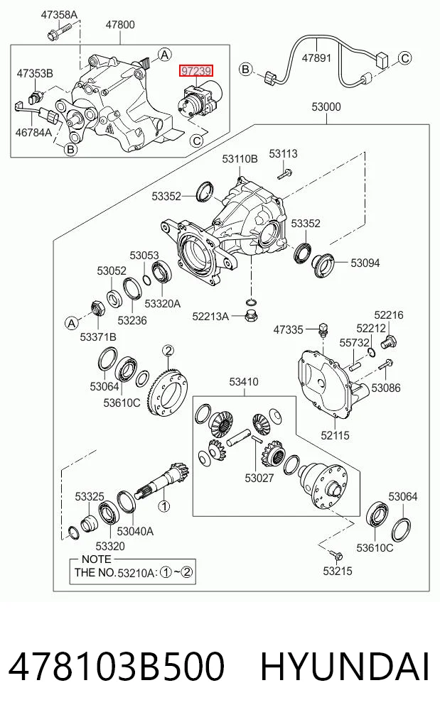 478103B500 Hyundai/Kia Насос муфты Haldex