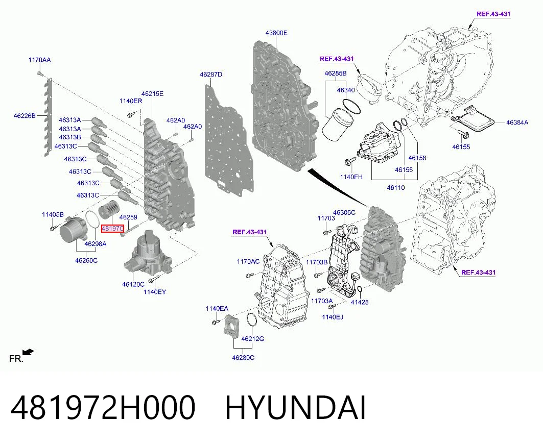 481972H000 Hyundai/Kia Масляный фильтр АКПП