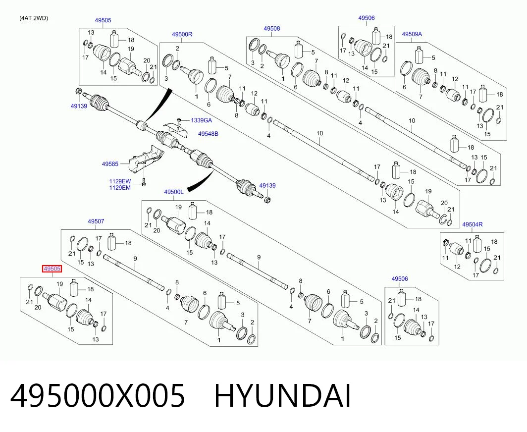 Внутренняя граната Chrysler 495000X005