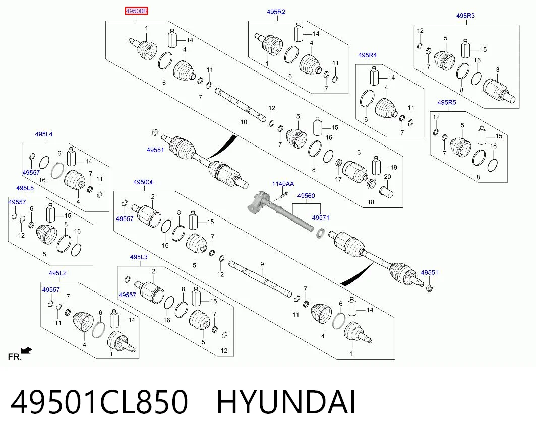 49501CL850 Hyundai/Kia 
