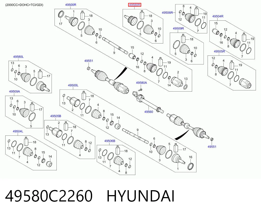 ШРУС наружный передний, левый Asva KAJFA48 цена, от 43.69 USD
