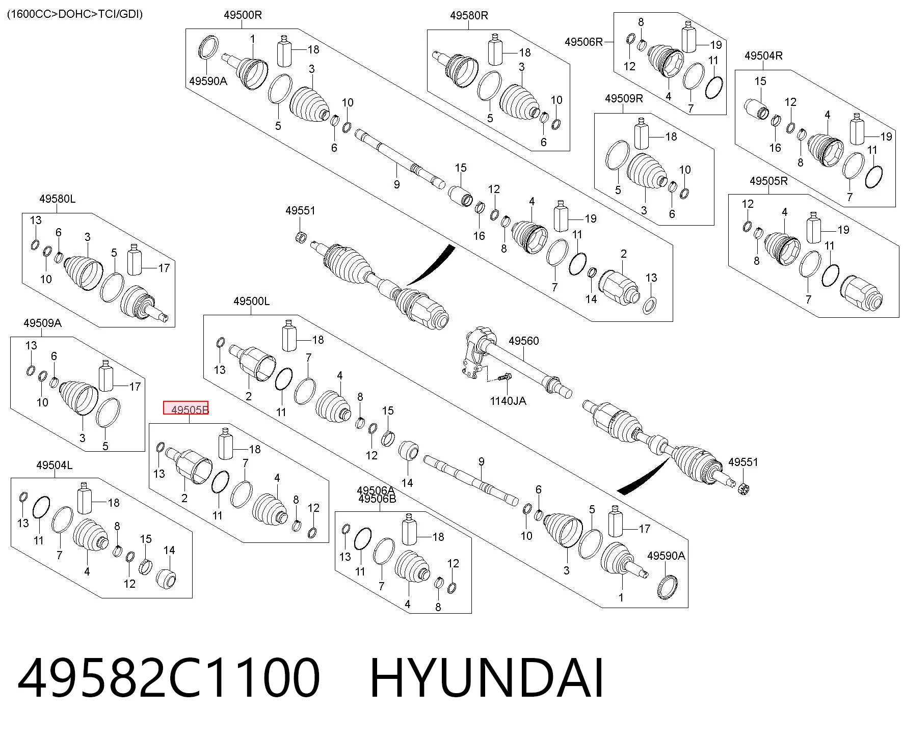 Купить TA24141CVI Safety Шрус внутренний левый