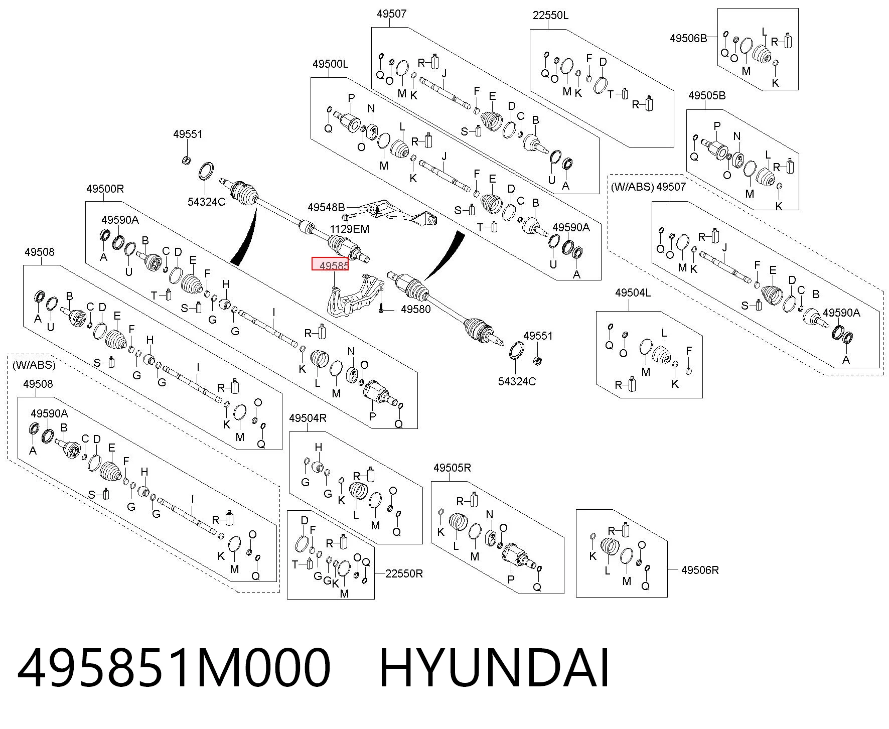 495851M000 Hyundai/Kia 