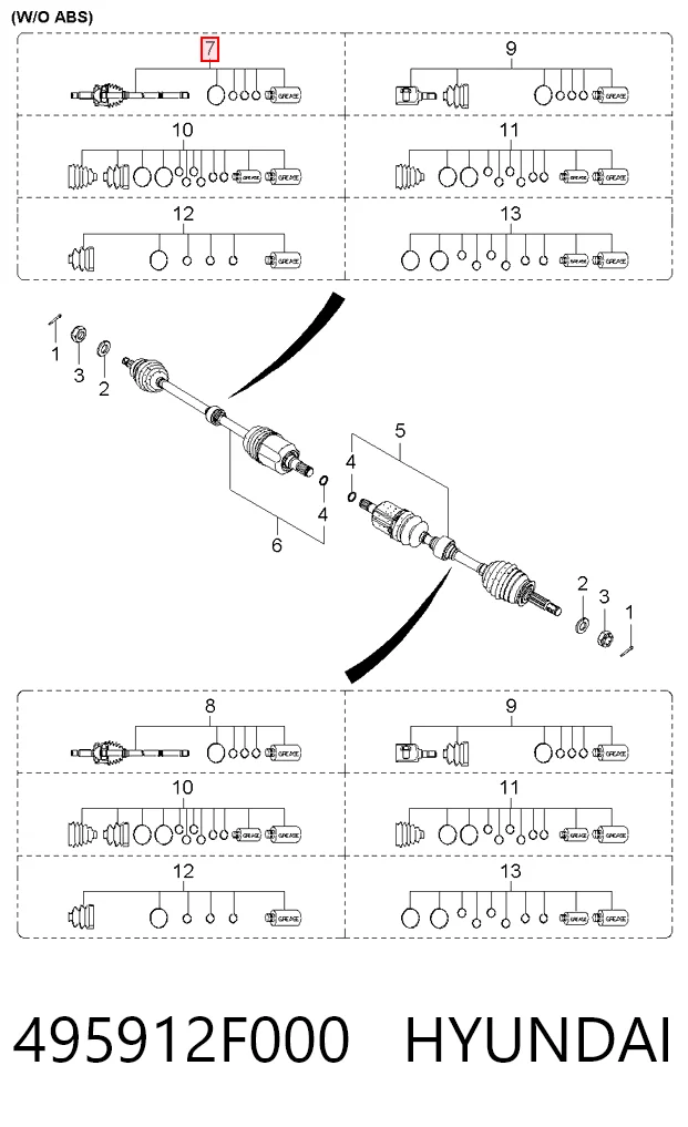 495912F000 Hyundai/Kia