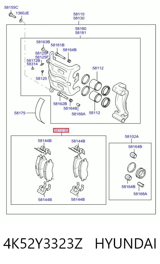4K52Y3323Z Hyundai/Kia Колодки передние