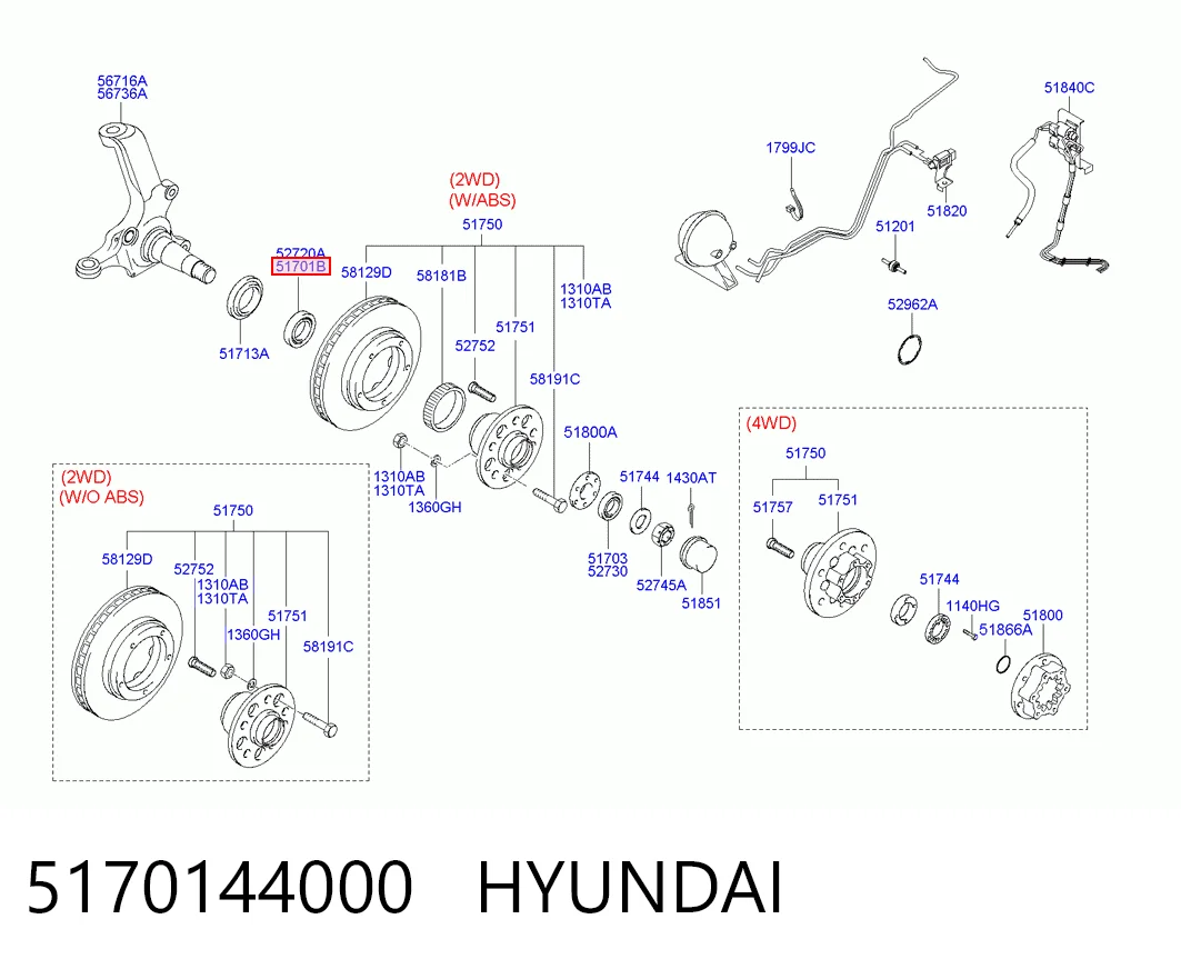 Подшипник ступицы передней внутренний MB633086 Chrysler