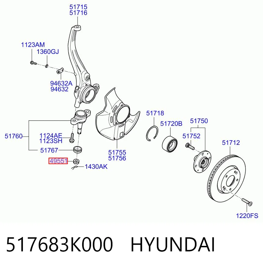 517683K000 Hyundai/Kia 