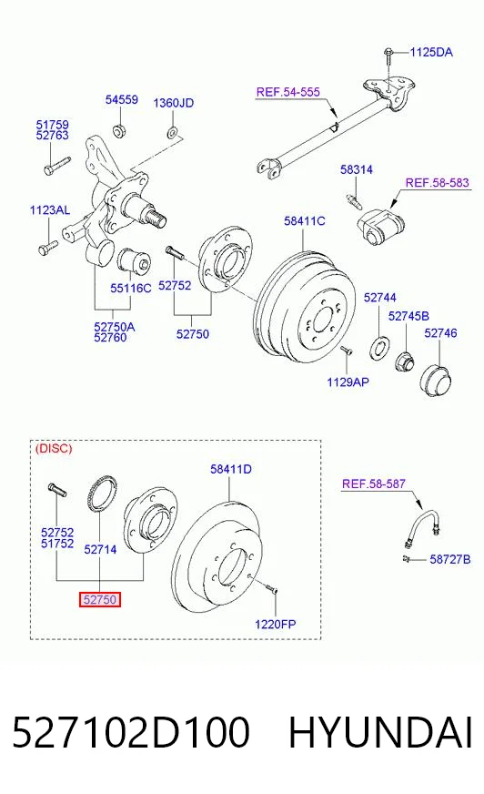 Ступица заднего колеса GMB GH21220