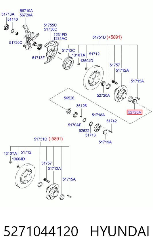 Подшипник ступицы передней, внутренний Timken JLM506810