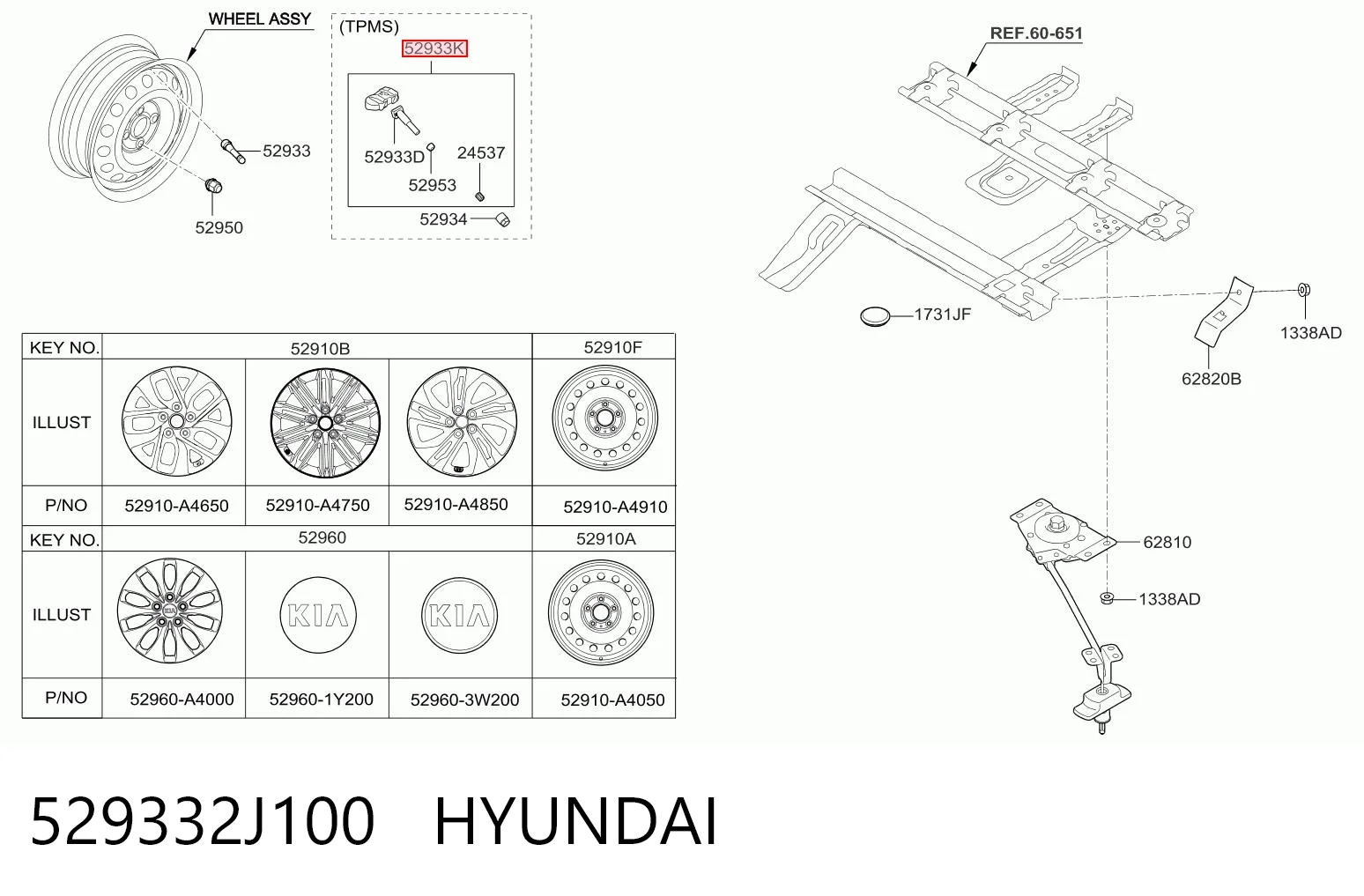 529332J100 Hyundai/Kia Манометр воздушный