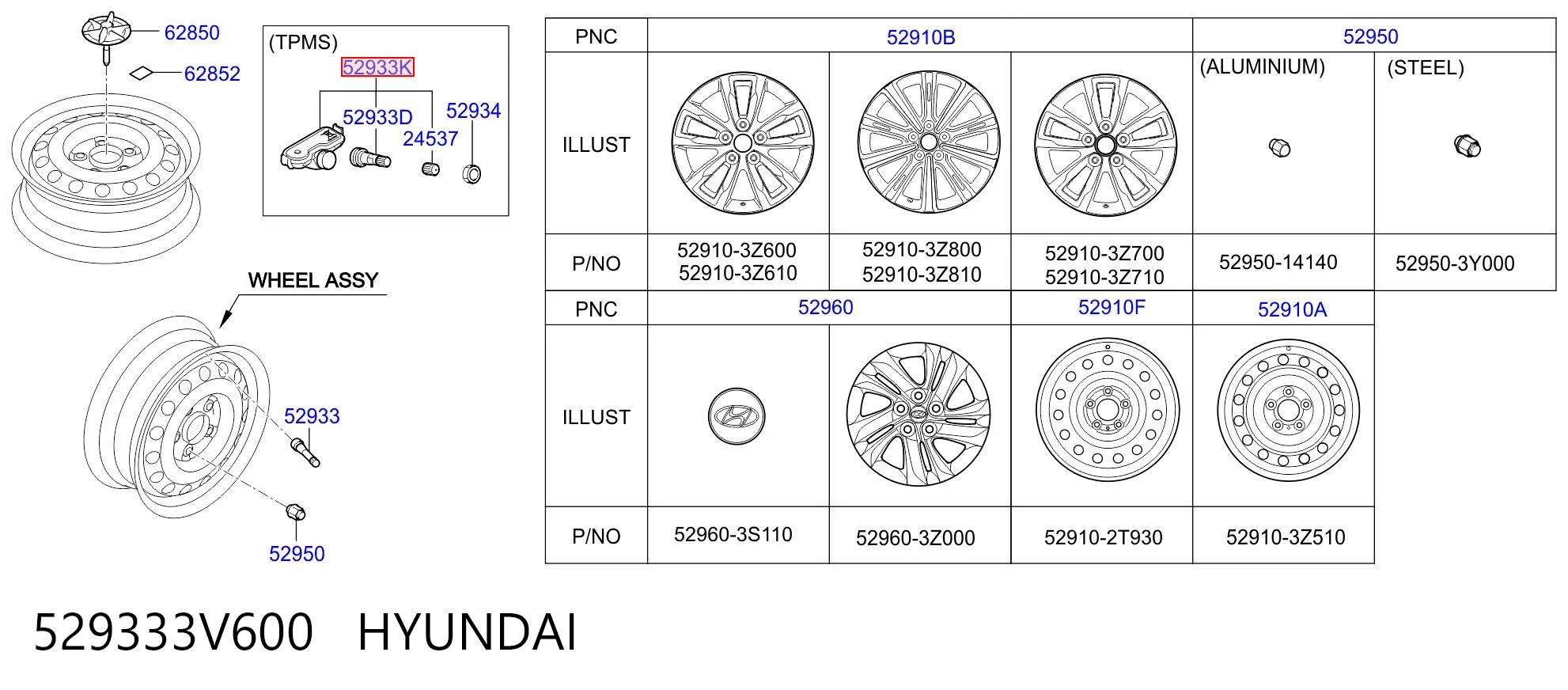 529333V600 Hyundai/Kia Манометр воздушный