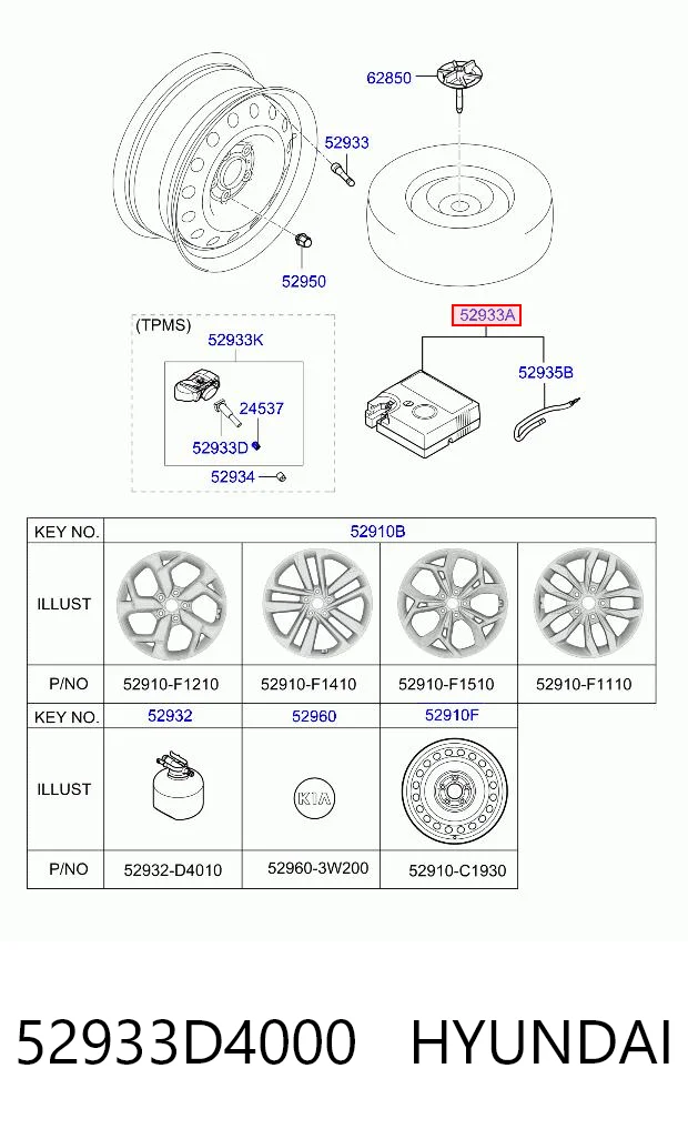 52933D4000 Hyundai/Kia 