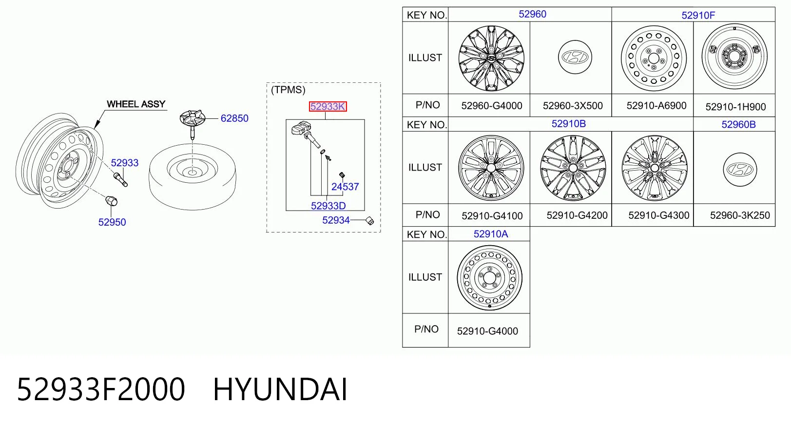 52933F2000 Hyundai/Kia Манометр воздушный