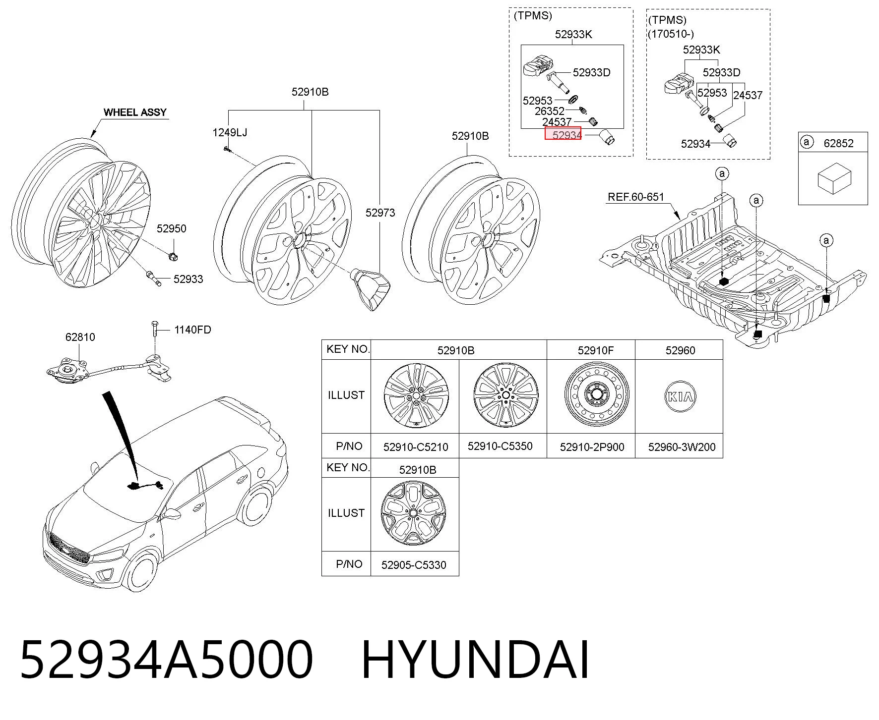 52934A5000 Hyundai/Kia 