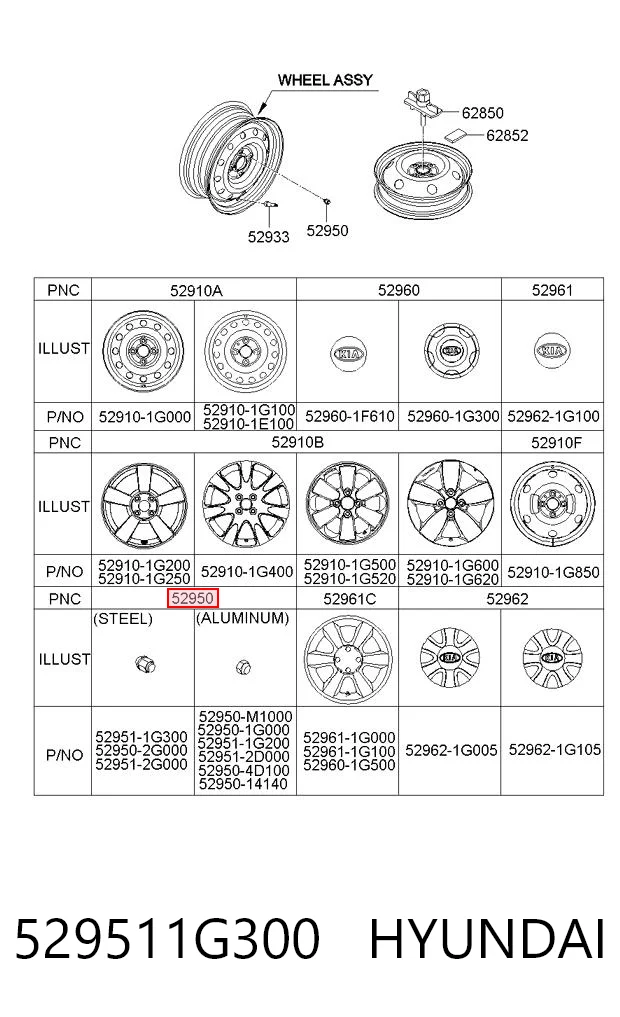 529511G300 Hyundai/Kia 