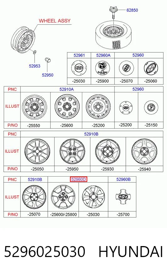 5296025030 Hyundai/Kia Колпаки на диски
