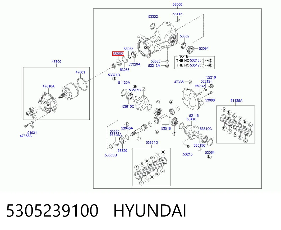 5305239100 Hyundai/Kia Сальник заднего хвостовика редуктора 