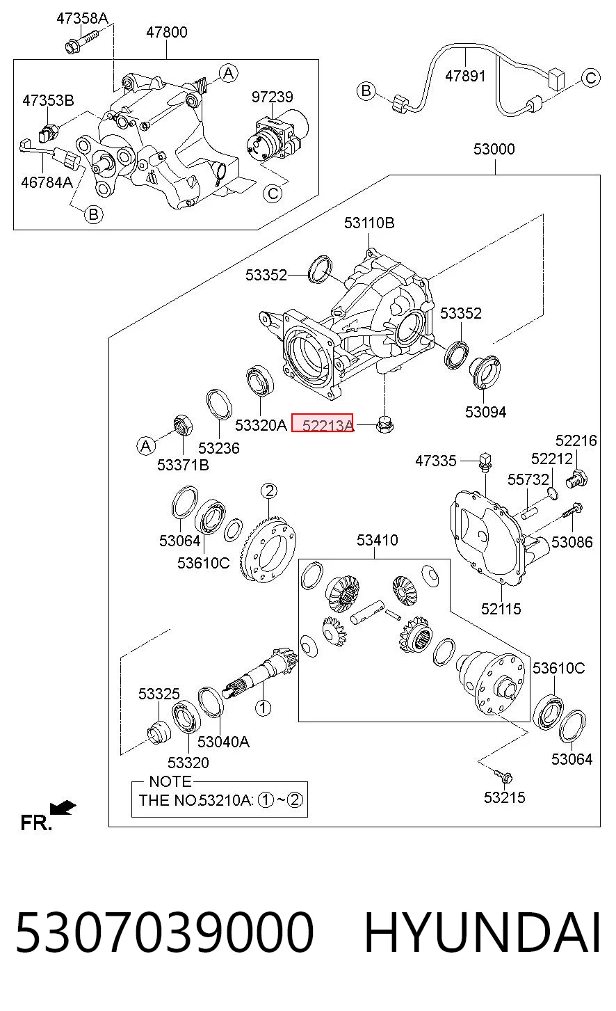 5307039000 Hyundai/Kia Пробка заливная заднего/переднего моста
