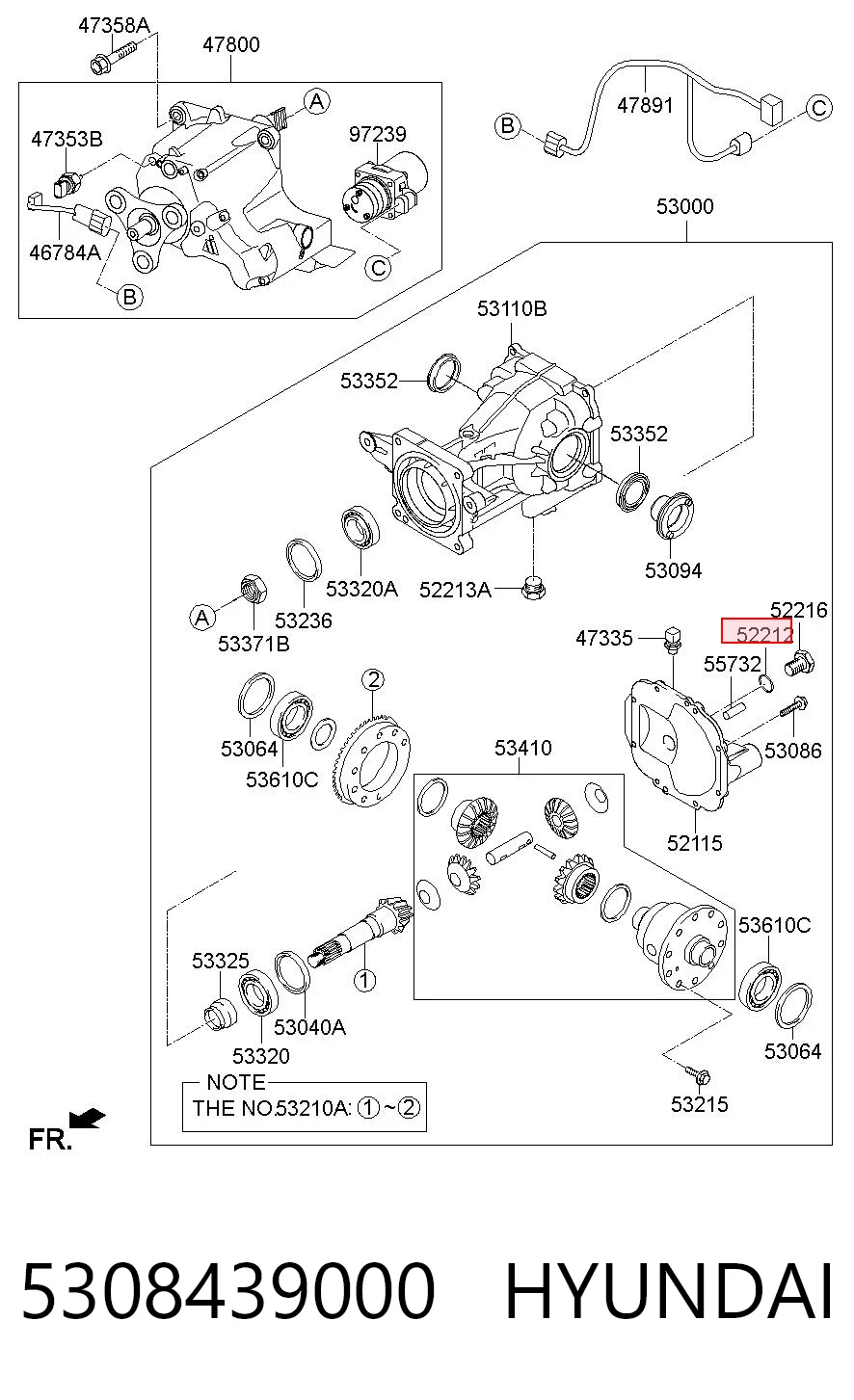 5308439000 Hyundai/Kia Прокладка пробки поддона АКПП