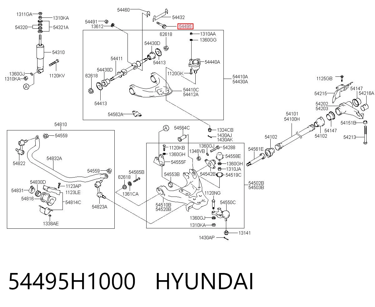 54495H1000 Hyundai/Kia 