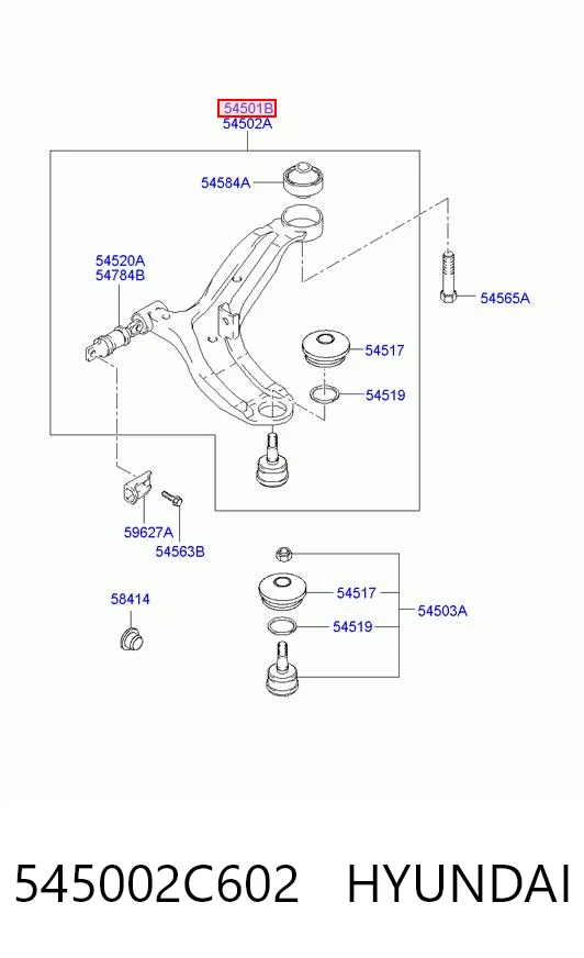 Левый рычаг передней нижней подвески ASM FR1640359L цена, от 20.66 USD