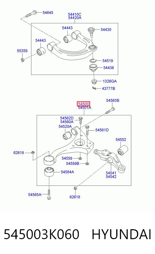 Рычаг передний нижний левый Polcar 402637