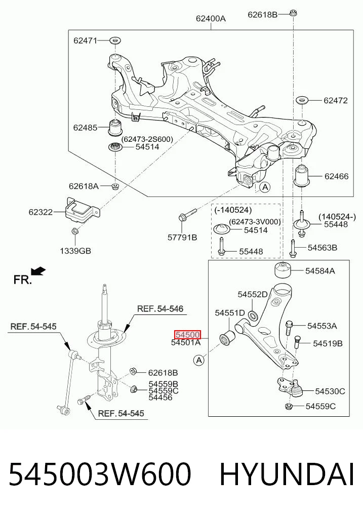 545003W600 Hyundai/Kia 